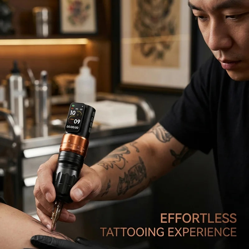 LASTJUDG HM171 Tattoo Machine 2 Tattoo Power Supply Tattoo Pen Wirless Tattoo Gun With Powerful Custom Motor For Tattoo Artist