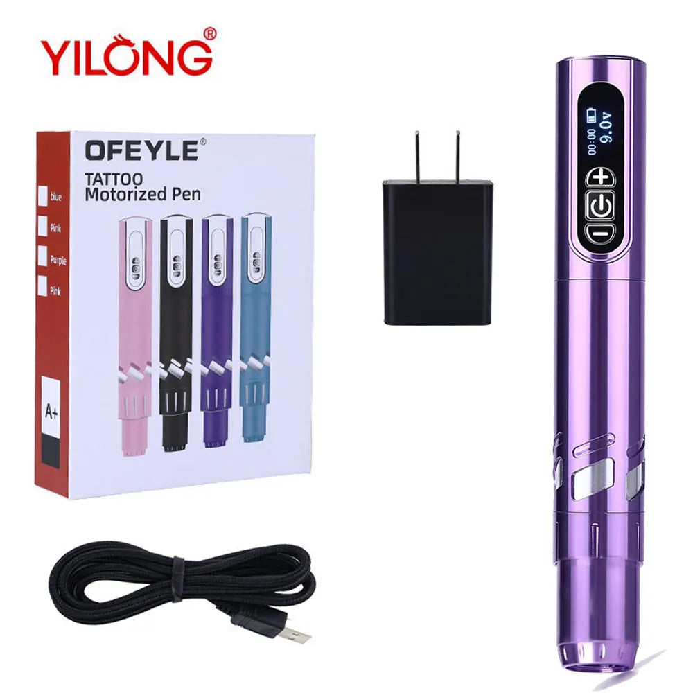 New 2pc Battery Tattoo Pen Wireless Power Tattoo Machine Professional Pen Tattoo Machine Makeup For Professionals And Beginners