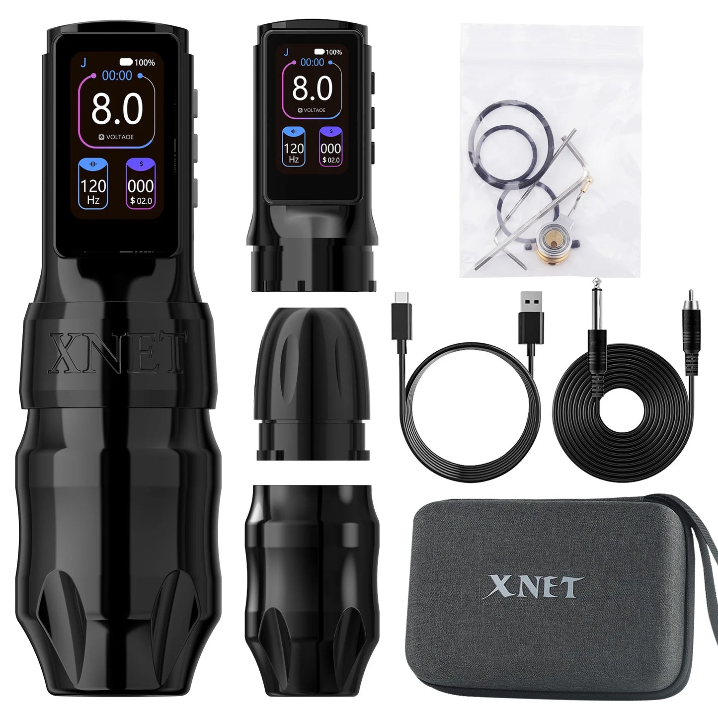 Xnet Titan Max Wireless Tattoo Machine Rotary Pen Coreless Motor 2400m Multi-Function Touchscreen Battery 1-12V for Artist Body