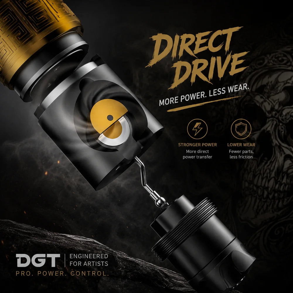DGT Levitation Tattoo Pen Machine Batteries 2300mAh 4.5mm Adjustable Stroke TFT Display Professional Tattoo Machine