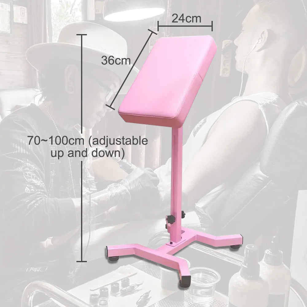 Tattoo Armrest Stand with Leather Pad Foldable Tattoo Arm Leg Rest Stand Adjustable Height&Tilt Heavy Duty Tattoo hand Bracket