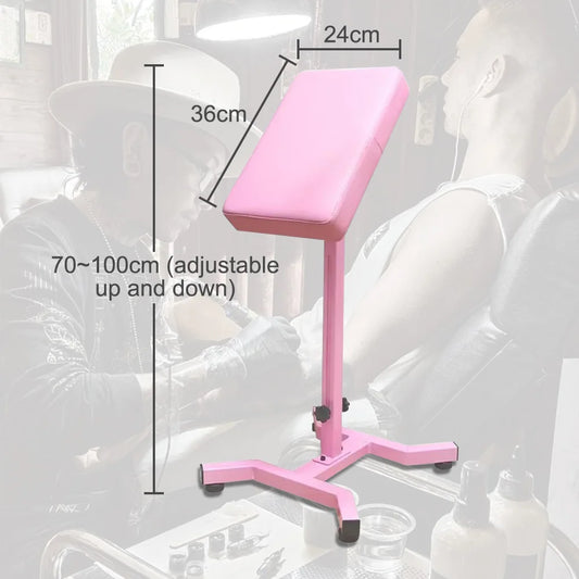 Tattoo Armrest Stand with Leather Pad Foldable Tattoo Arm Leg Rest Stand Adjustable Height&Tilt Heavy Duty Tattoo hand Bracket