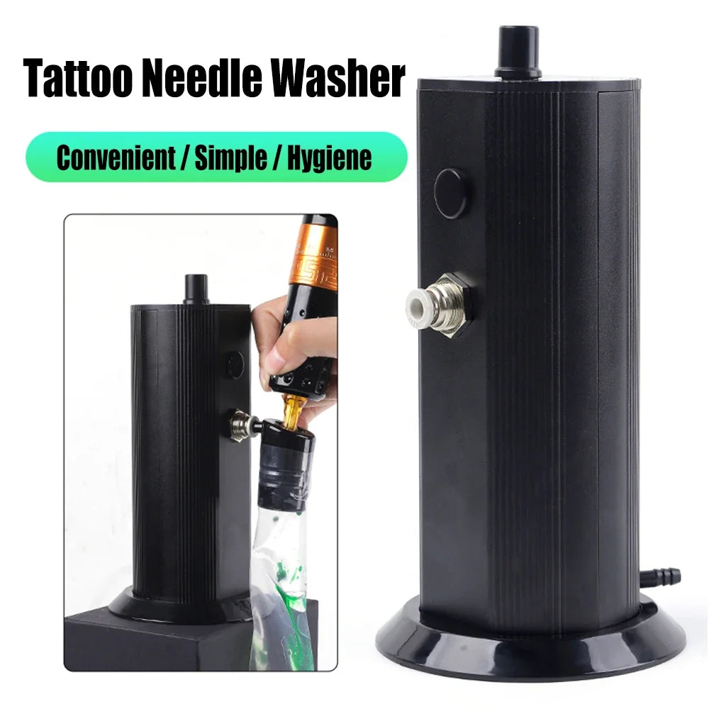 Tattoo Needle Cleaning Machine-Automatic Sensor Cleaning for Needles Tip, Cartridge Needle Washer for Tattoo Beginners and Artis