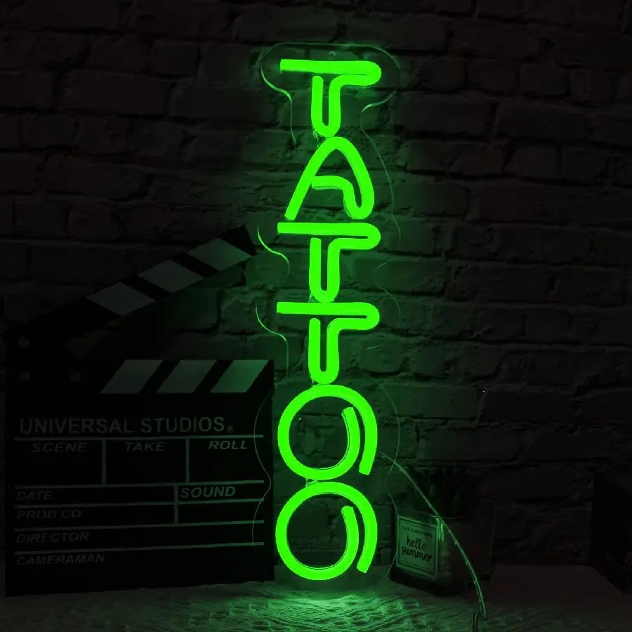 Tattoo Neon Sign For Spa Beauty Room Nail Brows Lashed Salon Studio LED Wall Art Decor For Business Stores Logo Barber Shops