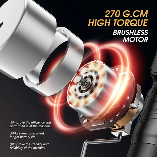 Ambition Soldier270S Wireless Tattoo Machine Stroke5.0mm+4.5mm 1800mAh Billing Battery with 270 g.cm High Torque Brushless Motor