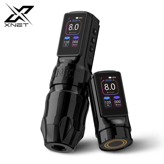 Xnet Titan Max Wireless Tattoo Machine Rotary Pen Coreless Motor 2400m Multi-Function Touchscreen Battery 1-12V for Artist Body